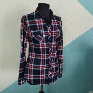 RnB Plaid Button Down New York 05 Long Sleeve Top